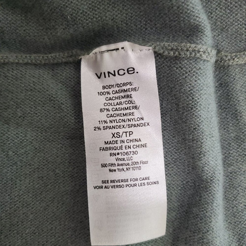 Vince Green Long Sleeve Round Neck Pullover Sweater Size XSmall - Picture 7 of 8